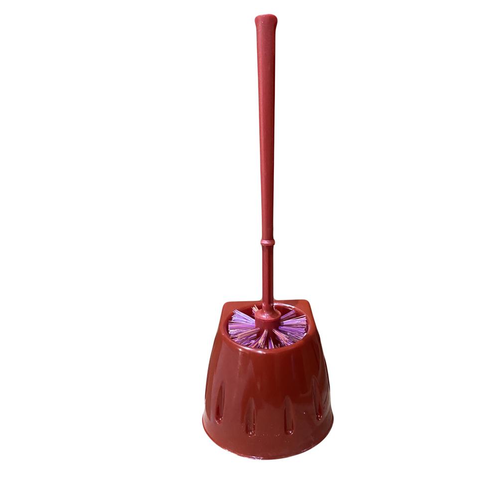 Nylon Red Double Side Plastic Toilet Brush, Size: 15(L) at Rs 21